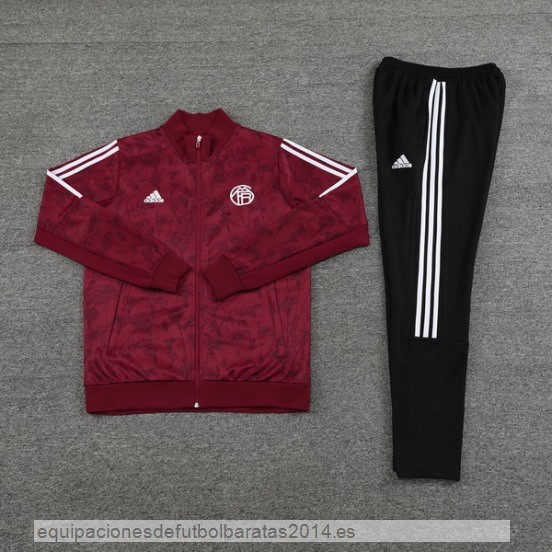 Nuevo Conjunto Completo Ropa Deportiva Con Cremallera Larga Bayern Munich 23/24 Negro Borgona Baratas